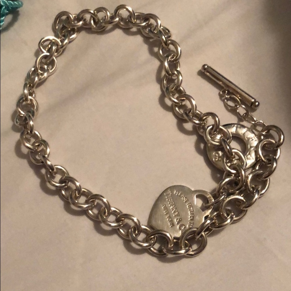 Tiffany & Co heart toggle necklace